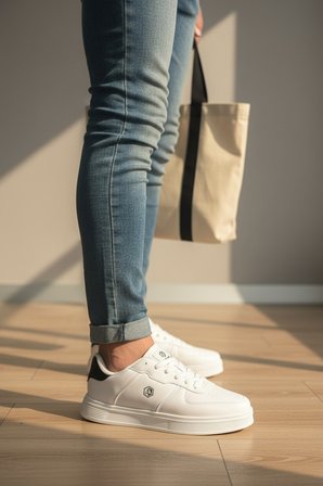 Enoch Unısex Lumber-Style Pürüzsüz Dokulu ve Düz Kalın Tabanlı Rahat Günlük Sneaker Spor Ayakkabı