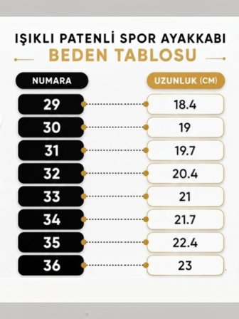 Enoch Çocuk Patenli Işıklı Tekerlekli Spor Ayakkabı & Rahat Cırt Cırtlı Kaykay Ayakkabı 4 Tekerli sneaker