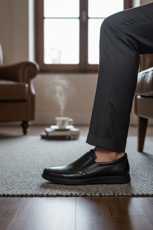 Enoch Executive-Glide Serisi Pütürlü Doku Pratik Slip-On Ayakkabı