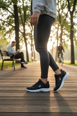 Enoch Erkek Tabanlı Koşu ve Yürüyüş Ayakkabısı - Fileli Sportif Sneaker