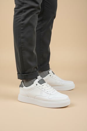 Enoch Ortopedik Taban Delik Detaylı Kalın Tabanlı Bağcıklı Erkek Sneaker