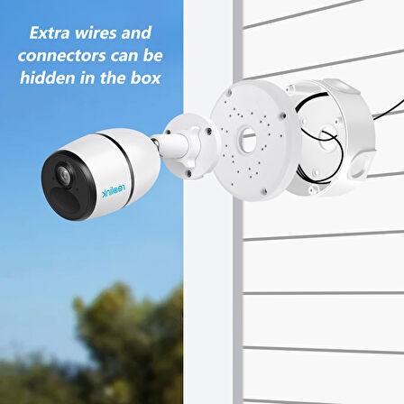 Güvenlik Kamerası Elektrik Montaj Buatı Bağlantı Kutusu 12cm Cambox