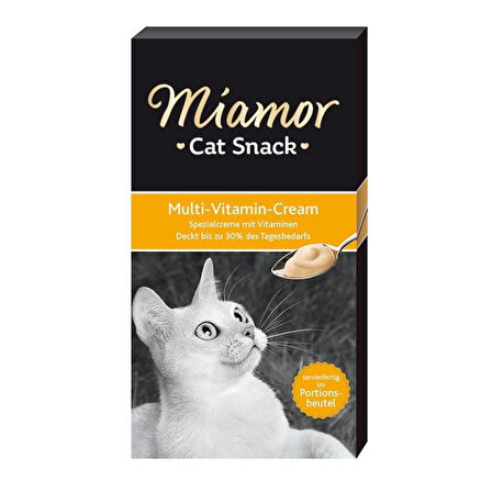 Miamor Cream Multi Vitamin  Likit Kedi Ödülü 6x15 Gr X 4 Adet