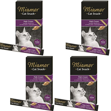 Miamor Cream Malt-Peynir Likit Kedi Ödülü 6x15 Gr X 4 Adet