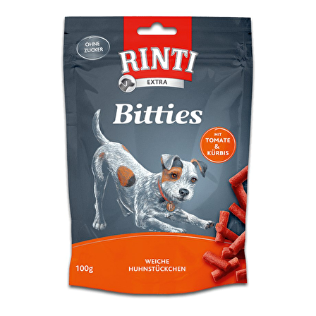 Rinti Bitties Domates - Tavuklu Yetişkin Ödül Maması 100 gr 