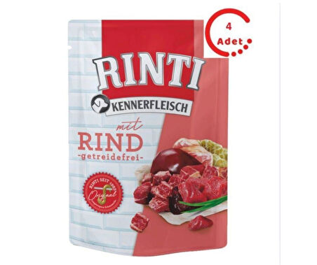 Rinti Dana Etli Köpek Yaş Maması 400 Gr x 4 Adet