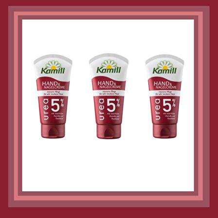 Kamill Urea %5 El & Tırnak Kremi Tüp 75x75x75ml 3lü Set