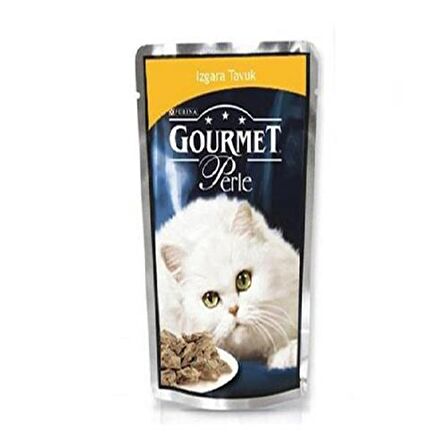 Gourmet Perle Izgara Tavuklu Yaş Kedi Maması 85 Gr