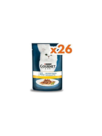 Gourmet Perle Izgara Sigir Etli Yas Kedi Maması 85 Gr*26 Adet