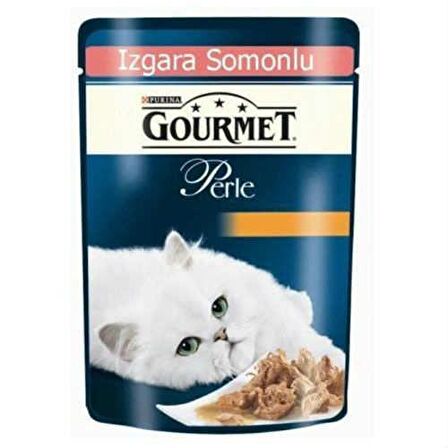 Gourmet Perle Izgara Somonlu Yaş Kedi Maması 85 Gr