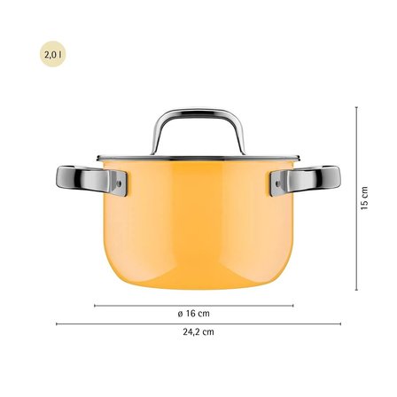 WMF Fusiontec Tencere Seti Mango Sarı 4 Parça