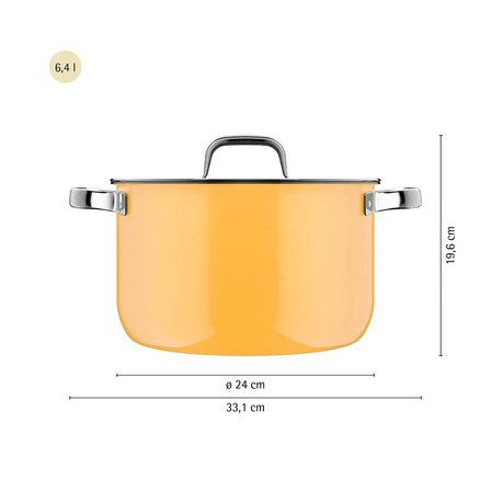 WMF Fusiontec Tencere Seti Mango Sarı 4 Parça