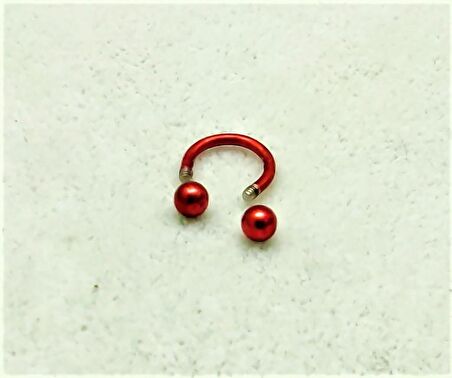 316L CERRAHİ ÇELİK PİERCİNG 6 MM PEMBE KAPLAMA DİŞ,DUDAK,KIKIRDAK,TRAGUS,KAŞ,KULAK SMİLEY PİERCİNG