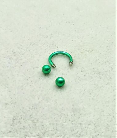 316L CERRAHİ ÇELİK PİERCİNG 6 MM PEMBE KAPLAMA DİŞ,DUDAK,KIKIRDAK,TRAGUS,KAŞ,KULAK SMİLEY PİERCİNG