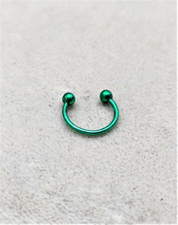 10 MM SİYAH DİŞ, DUDAK, KIKIRDAK, TRAGUS, KAŞ, KULAK SMİLEY PİERCİNG 316L CERRAHİ PASLANMAZ ÇELİK