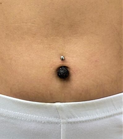 ŞAMBALA HAMUR SWAROVSKİ RENKLİ TAŞ 11 MM GÖBEK PİERCİNG