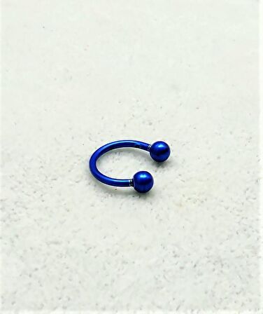 316L CERRAHİ ÇELİK PİERCİNG 8 MM KIRMIZI KAPLAMA DİŞ,DUDAK,KIKIRDAK,TRAGUS,KAŞ,KULAK SMİLEY PİERCİNG