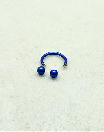 316L CERRAHİ ÇELİK PİERCİNG 8 MM KIRMIZI KAPLAMA DİŞ,DUDAK,KIKIRDAK,TRAGUS,KAŞ,KULAK SMİLEY PİERCİNG