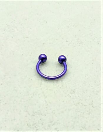 316L CERRAHİ ÇELİK PİERCİNG 8 MM KIRMIZI KAPLAMA DİŞ,DUDAK,KIKIRDAK,TRAGUS,KAŞ,KULAK SMİLEY PİERCİNG