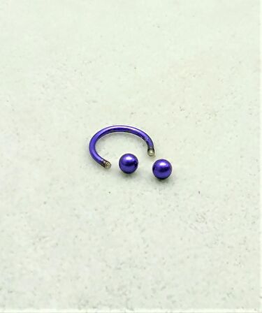 316L CERRAHİ ÇELİK PİERCİNG 8 MM KIRMIZI KAPLAMA DİŞ,DUDAK,KIKIRDAK,TRAGUS,KAŞ,KULAK SMİLEY PİERCİNG