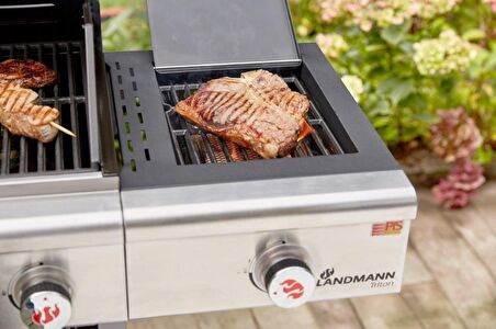 LANDMANN 12969 TRİTON MAXX 4.1 GAZLI OUTDOOR GRILL ÇELİK