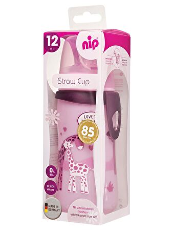 Nip Pipetli Bardak 330 ml Kız