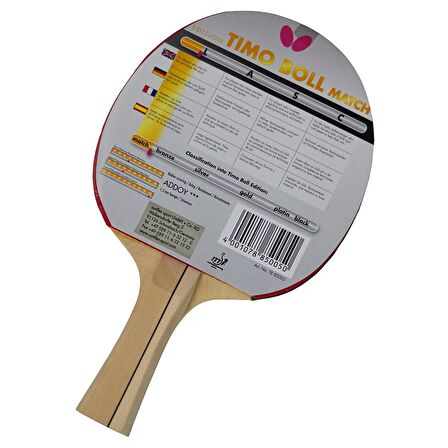 Butterfly 85005 Masa Tenisi Raketi Timo Boll Match - 85005