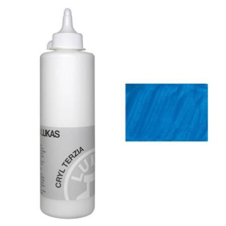 Lukas Terzia 500ml Akrilik Boya No:4921 Cerulean Blue