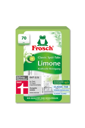 Classic Yeşil Limon Bulaşık Makinesi Tabletleri – 70 Adet, Soda Gücü, Vegan