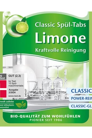Classic Yeşil Limon Bulaşık Makinesi Tabletleri – 70 Adet, Soda Gücü, Vegan
