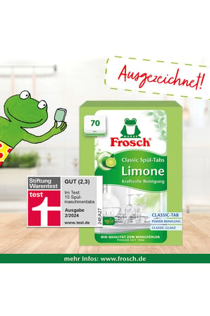 Classic Yeşil Limon Bulaşık Makinesi Tabletleri – 70 Adet, Soda Gücü, Vegan
