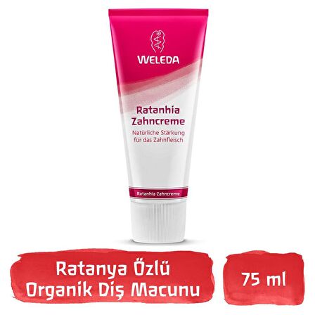 Weleda Ratanhia Aromalı Beyazlatma Florürsüz Diş Macunu 75 ml 