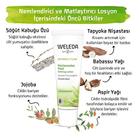 Weleda Naturally Clear Nemlendirici ve Matlaştırıcı Losyon 30 ml