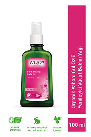 Weleda Organik Yabani Gül Özlü Yenileyici Vücut Bakım Yağı 100ml 