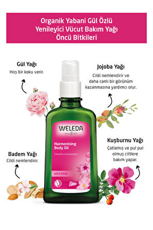 Weleda Organik Yabani Gül Özlü Yenileyici Vücut Bakım Yağı 100ml 