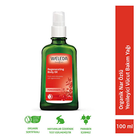 Weleda Organik Nar Özlü Yenileyici Vücut Bakım Yağı 100ml