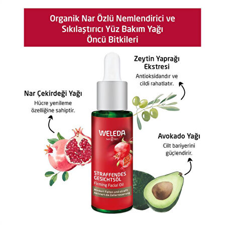 Weleda Pomegranate Firming Organik Nar Özlü Nemlendirici ve Sıkılaştırıcı Yüz Bakım Yağı 30ml 