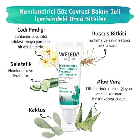 Weleda Kaktüs Nemlendirici Göz Çevresi Bakım Jeli 10 ml