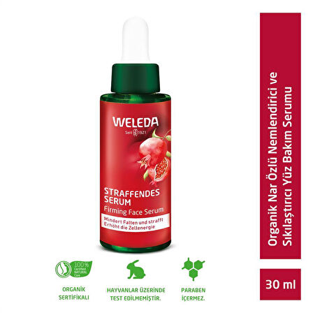 Weleda Pomegranate & Maca Peptides Nar Özlü Nemlendirici ve Sıkılaştırıcı Yüz Bakım Serumu 30ml 