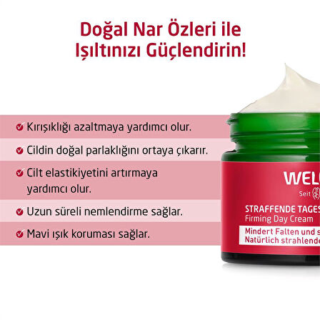 Weleda Pomegranate & Maca Peptides Organik Nar Özlü Nemlendirici ve Sıkılaştırıcı Gündüz Bakım Kremi 40ml 