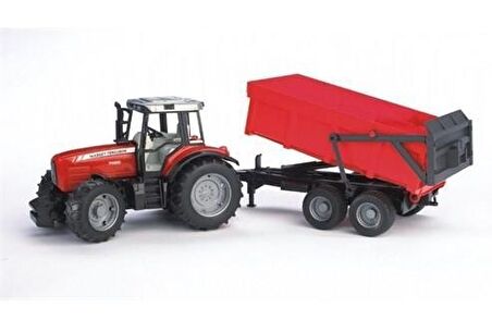 Bruder Massey Ferguson 7480 Traktör & Römork 02045