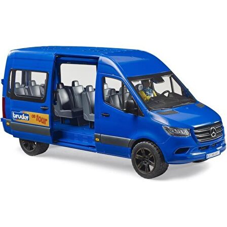 Bruder Mercedes Benz Sprinter Tur Arabası ve Sürücü BR02681 Lisanslı Ürün