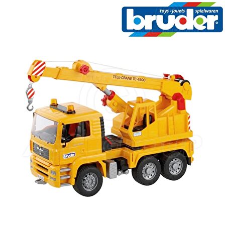 Bruder MAN Vinçli Kamyon Sarı 02754