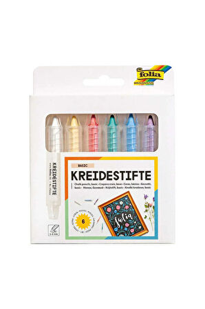 Tebeşir Kalem Seti Basic Renkler 6lı Set
