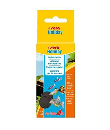 Sera Holiday Tablet Balık Tatil Yem - 10 tablet