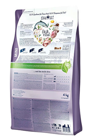 Happy Dog Fit & Vital Mini Senior Yaşlı Köpek Kuru Maması 4 kg