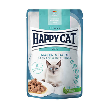 Happy Cat Mide ve Bağırsak Sağlığı İçin Tavuklu Yetişkin Kedi Konservesi 85gr