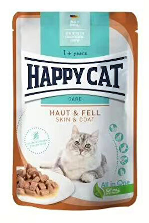 Happy Cat Sensitive Deri Tüy Sağlığı (Haut Fell) Kedi Yaş Mama 85g