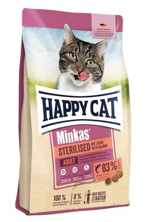 Happy Cat Minkas Sterilised Salmon Kedi Maması 10 kg