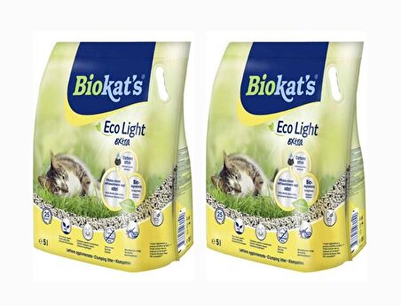 Biokats Eco Light Extra Pelet Kedi Kumu 2x5 Lt